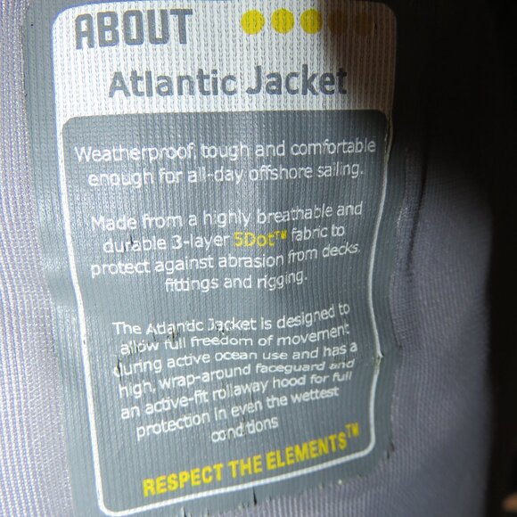 Gill OS4 Offshore Atlantic Jacket Sailing Boating Marine Coat Red Mens M OS4J - Picture 9 of 16